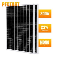 New Monocrystalline Solar Panel 2 Pack-100W 200W PV Power RV Boat Home & Garden