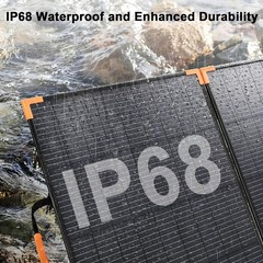 MHPOWOS Portable Bifacial Solar Panel 400w 200w 100w for RV Camping Off Grid