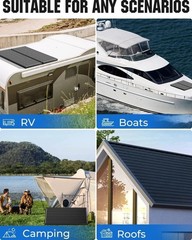 Lightweight 100W N-Type Solar Panel – 25% Efficiency for Camping and Marine Use