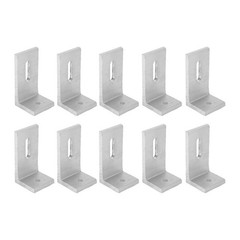 10Pcs Solar Panel Module Aluminum Bracket Replacement L Solar Mount Bracket