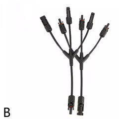 Solar Panel Y Branch Cable Connection Waterproof Adapter Connector Extension