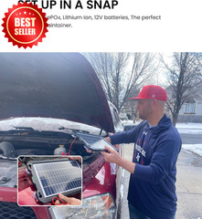 7.5W Solar Battery Trickle Charger Maintainer 12V Portable Waterproof Kit US