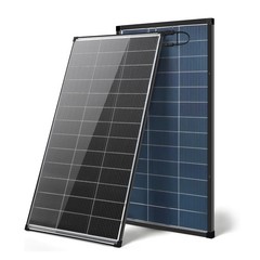 2-PACK 200W Bifacial Solar Panel 12V N-Type Mono PV RV Home Off-Grid Battery