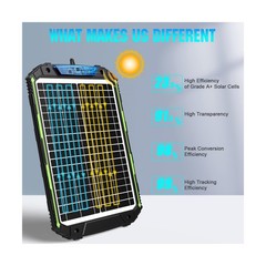 20W 12V Solar Powered Battery Charger & Maintainer, Built-in Smart MPPT Charg…