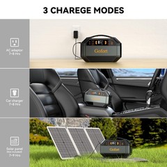 Portable Power Station 330W 299Wh Backup Solar Generator 110V Sine Wave A/DC USB