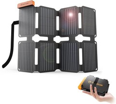 25W UltraPortable Solar Panel Charger with Quick Charge, USBA & USB…