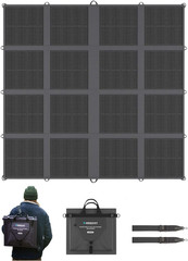 400W Portable Solar Panel Blanket, 25% High Efficiency N-Type Foldable Solar Pan