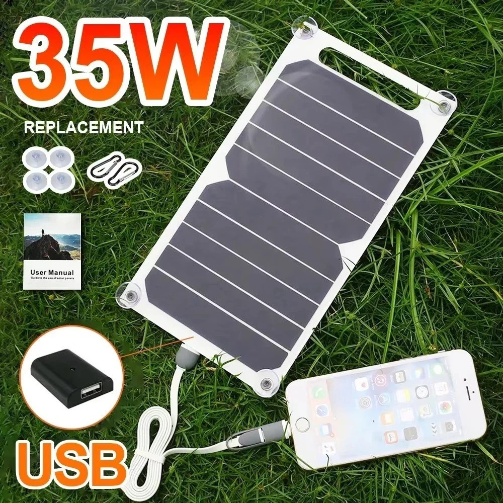 Sunpower Portable 5V 35WSolar Panel with USB Safe Stabilize Charger for Phone P