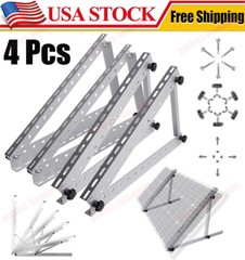 2 Set Solar Panel RV Tilt Mount（28in）Brackets Roof Flat Surface Adjustable Frame