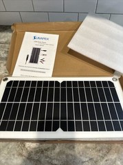 SUNAPEX Portable 10W Solar Battery Charger Maintainer Flexible Solar Panel Kit