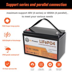 Solar 12V Lifepo4 Battery Pack 50Ah 100Ah 140Ah 200Ah for Cart RV Marine System