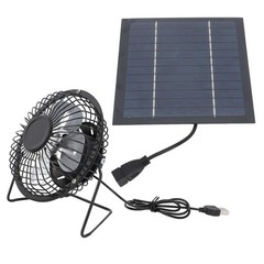 Solar Panel Powered Fan Eco Friendly Cooling For Greenhouse