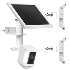 2 Pack 2-in-1 No-Drill Gutter Mount Bracket for Ring Camera & Solar Panel