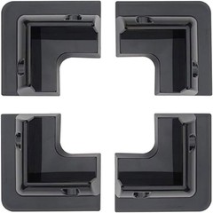 ABS Drill Free Solar Panel Mount 4 Piece Black Great for RV’s, Vans, Trailers…