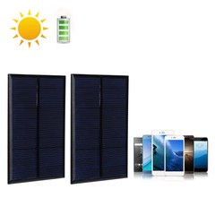 2Pcs Solar Panel Epoxy Power Module Battery Polysilicon Supplies 5V 500MA