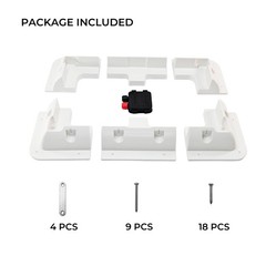 Solar Panel Mounting Brackets Kit 7PCS – Strong Roof Mounts for RVs, Vans, Ca…