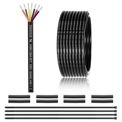 16 Gauge 7 Conductor Electrical Wire 10FT, UL 2464 16 AWG 7 Wire Cable Tinned Co