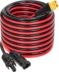 30FT 10AWG Solar to XT60 Extension Cable for Power Stations & Generators