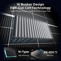 350W Solar Panel Mono Home Camping Home Off Grid Caravan Boat Charger US