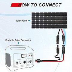 10AWG Solar Panel Cable Connector Kit, Compatible with Solar Connector and