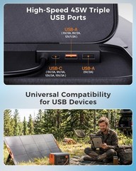 200W Portable Solar Panel ZOUPW Camping RV IP67 Waterproof