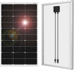 100W 18V Monocrystalline Solar Panel for 12V Battery Charging, Aluminum Frame, M