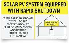 57-Piece Photovoltaic Solar Label Kit – NEC Compliant & Weatherproof Safety Set