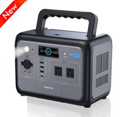 OUKITEL Portable Power Station 512Wh, LiFePO4 Battery, 800W Peak-1600W Generator