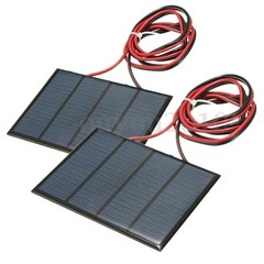 2Pcs Solar Panel Cell Module Epoxy Charger For Charging Cellphones DC Batteries