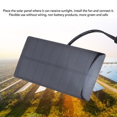 Professional 0.8W Solar Panel Fan Kit For Pet House Cooling