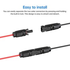 ELFCULB 10AWG 50FT Solar Connector to SAE Adapter 2 3.3 10 20 35 50 FT SAE So…