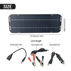 60W Solar Panel 12V Olt Trickle Battery Charger For Caravan Car Van Boat Kit