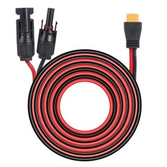 20ft/6m XT60 Female to Solar Connector Extension Cable Wire for Solar Generator