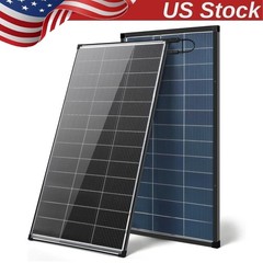 2PCS 200W Double Sided N-Type PV Panel 12V Camper Off-Grid Power battery charger