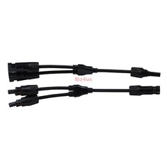 1Pair Solar Cable Splitter Waterproof IP67 2Y Branch Solar Panel Cable Connector