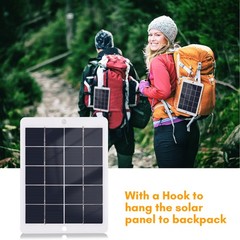 3W 5V Portable Waterproof Solar Charger For Camping Phones Outdoor Devices