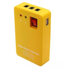 USB Solar Power Panel Generator Kit 5V Charger Home System 3 LED Bulbs Light