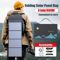 Portable Solar Charger Featuring Dual USB & 18V DC Outputs – 600W or 1000W