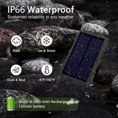 Trail Camera Solar Panel, Solar Battery Charger Kit 12V/1A 6V/2A with Build-i…