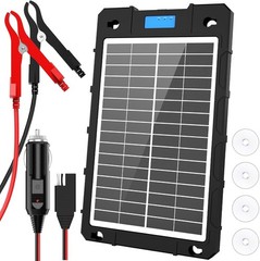 7.5W Solar Car Battery Charger 12V Portable Waterproof Solar Panel T39-10