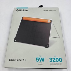 BioLite, SolarPanel 5+ Ultraslim 5-Watt Solar Panel – 3,200 mAh Battery 13.8 oz