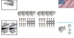 2 Sets of Durable Z Brackets for Easy Solar Panel Installation on RVs & Boats