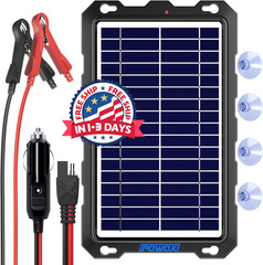 Cargador De Goteo Solar De 12V 7.5W, Cargador De Bateria, Mantenedor De Bateria