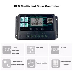 10A-100A MPPT Solar Panel Regulator Charge Controller 12V/24V Focus Tracking
