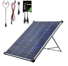 NOMA 100 Watt, 12V Crystalline Solar Panel Kit with Stand and Charge Controller