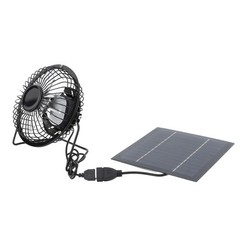 Solar Panel Powered Fan Eco Friendly Cooling For Greenhouse