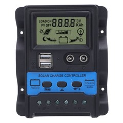 12V 24V PWM Solar Charge Controller LCD Display Double USB Output Stable