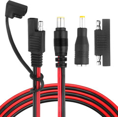 DC 8Mm Male to SAE Connector Adapter 14AWG 6Ft Cable Wire Compatible with Explor