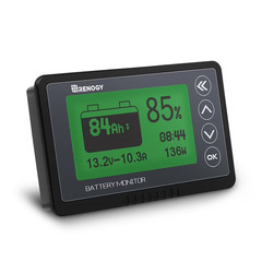Renogy 500A Battery Monitor w/ Shunt, High and Low Programmable Alarm