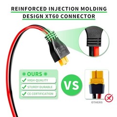 Solar Panel Connector to XT60 Connector Cable 20FT, 10AWG Solar to XT60 20 FT